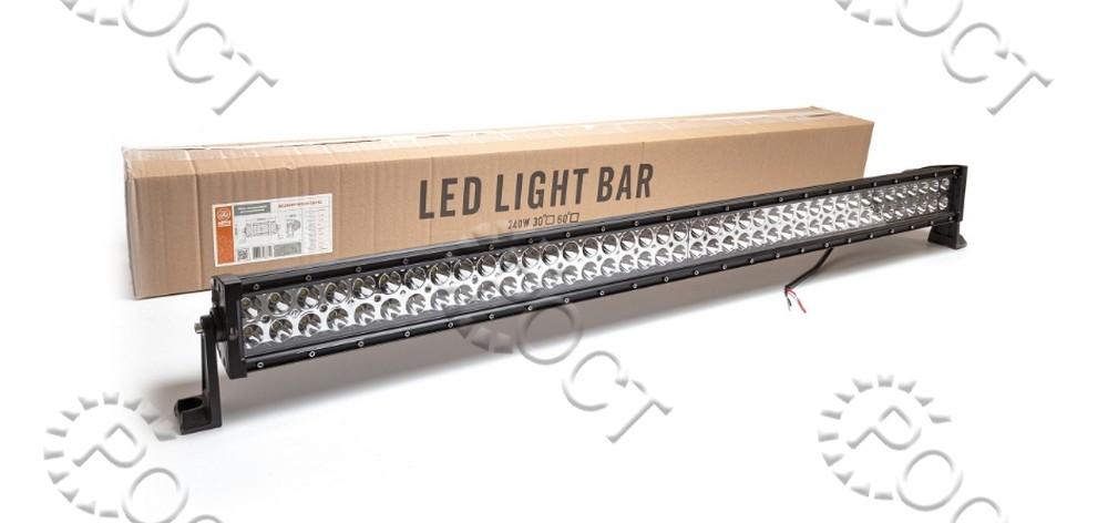 Фара светодиодная дополнительная (80 LED) направленный свет (балка 1070*85*120) крепление по бокам (240Вт, 12/24В)
