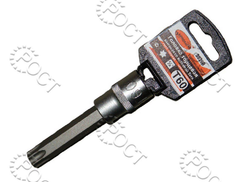 Головка торцевая  TORX Т60 (1/2") 100 мм со вставкой АвтоDело "Professional"