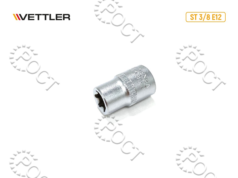 Головка торцевая TORX 3/8" E12 VETTLER