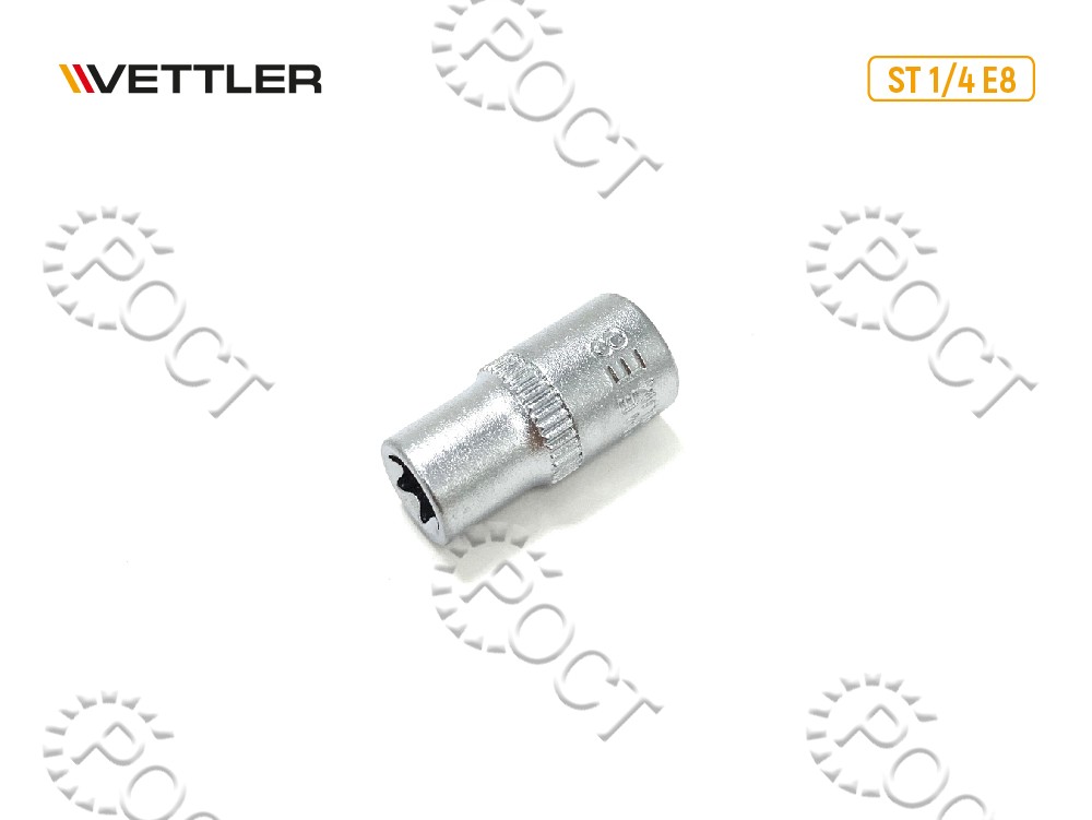 Головка торцевая TORX 1/4" E8 VETTLER