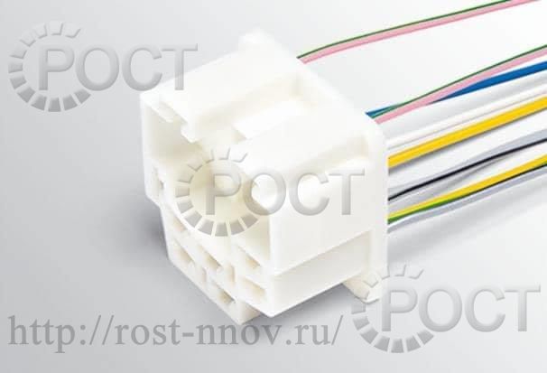 Колодка переключателя стеклоочистителя подрулевого ВАЗ-2108-2115,1117-19,2123,2170 с проводами (мин. уп-ка 5 шт.) CARGEN