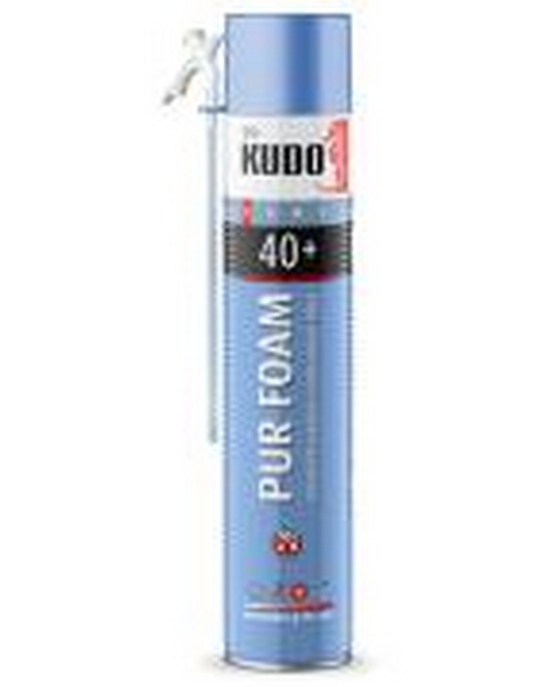 Пена монтажная бытовая KUDO HOME 40+ (1000 мл., 700 гр.) всесезонная (KUPH10U40+)