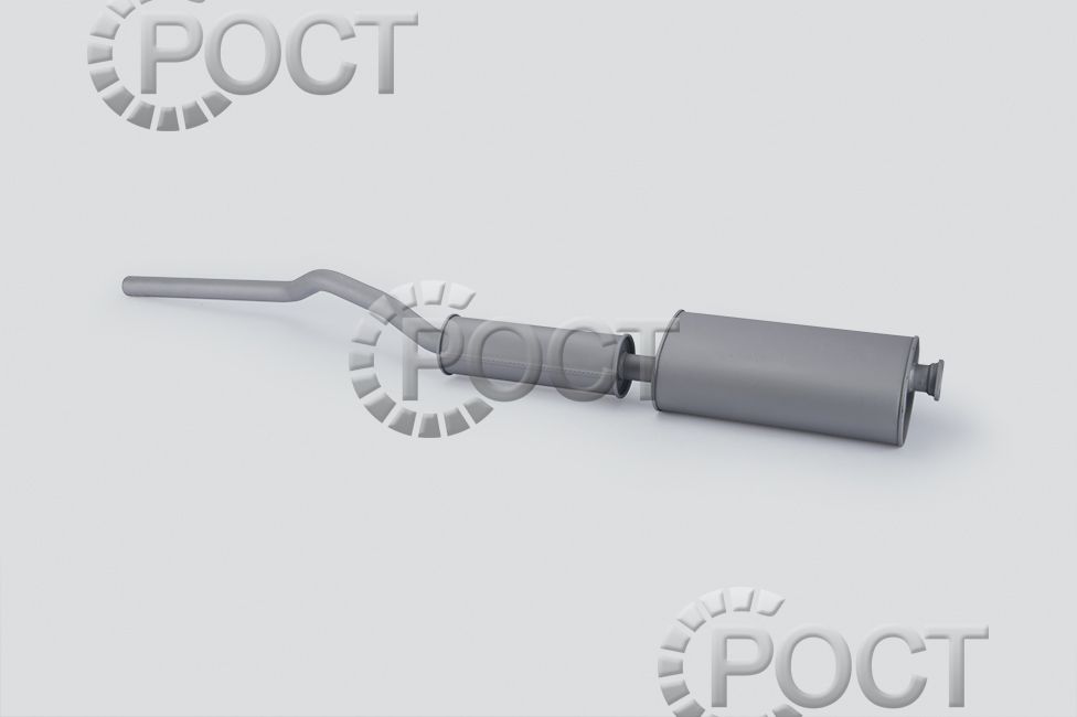 Глушитель с резонатором УАЗ-3303, 3309 дв. ЗМЗ-40905 Евро-4