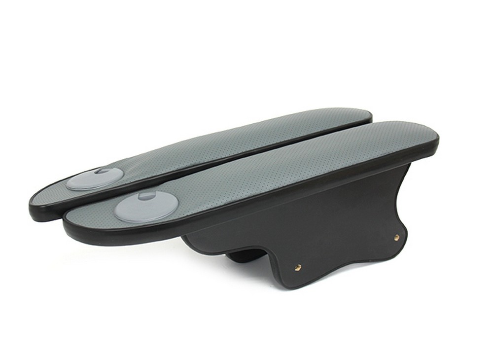 Подлокотник на дверь Г-3302 с подстакан. (серый) перф.экокожа к-т 2шт.