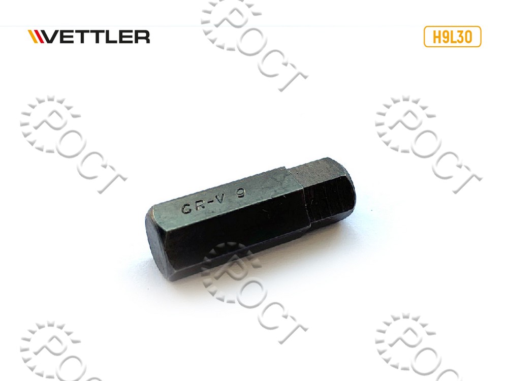 Бита вставка шестигранная 9мм 3/8" длина 30мм VETTLER