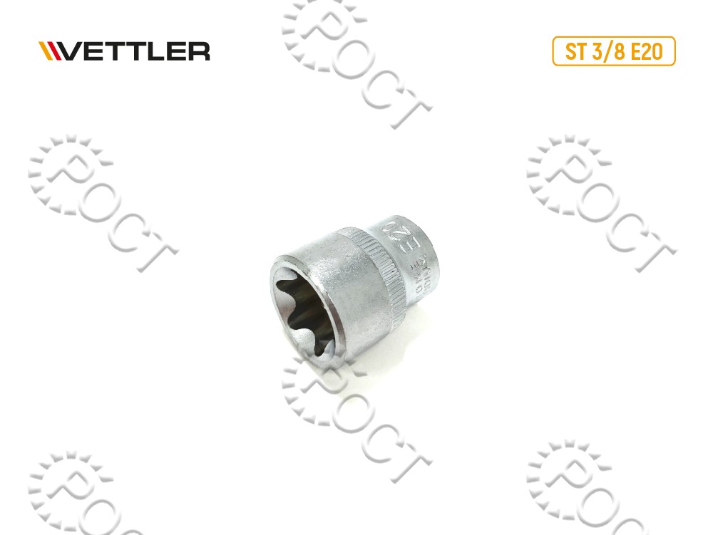 Головка торцевая TORX 3/8" E20 VETTLER