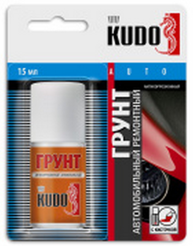 Грунт-кисточка KUDO антикоррозийный ремонтный (15 мл)