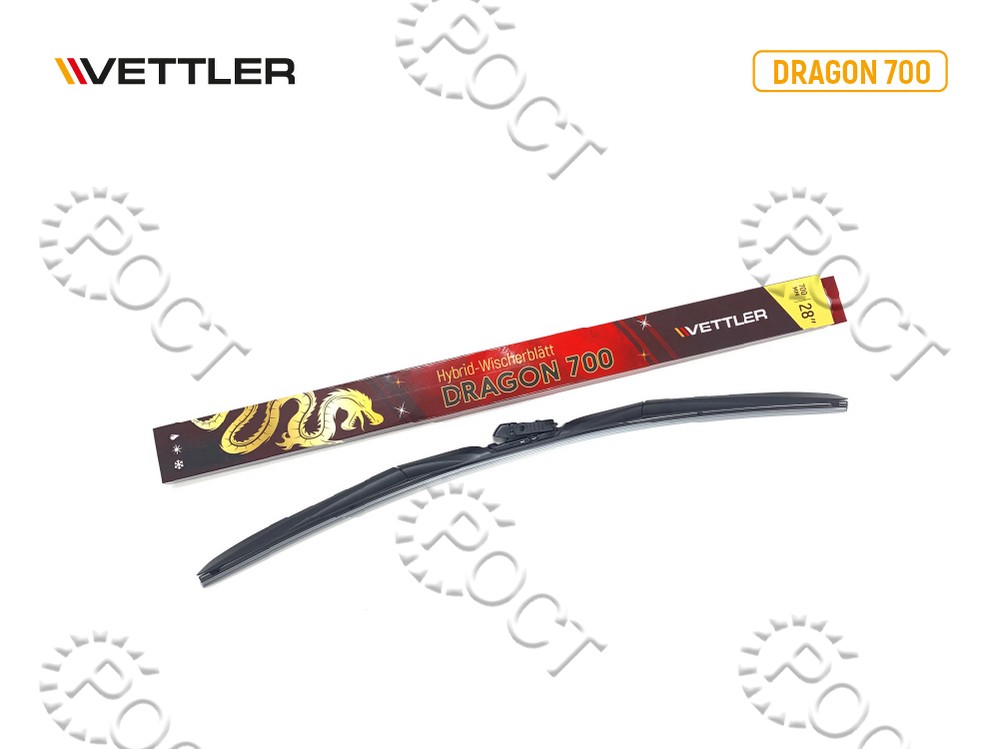 Щетка стеклоочистителя  700 мм/28" гибридная VETTLER DRAGON