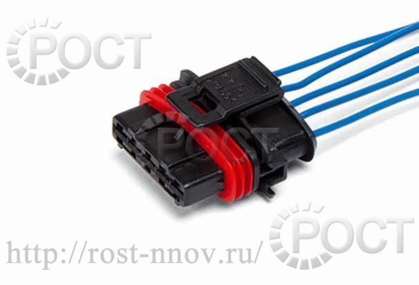 Колодка датчика массового расхода воздуха Bosch Г-2705, УАЗ-3160, ВАЗ-2110 с проводами (уп-ка 15шт.) CARGEN