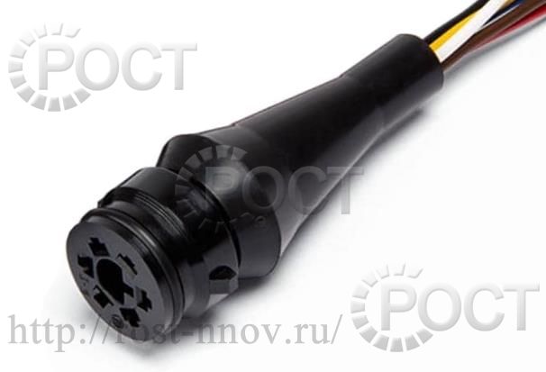 Колодка гнездовая к задним фонарям для Г-3302, МАЗ, с проводами L250mm в гофре