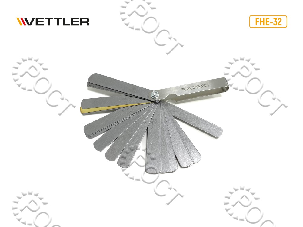 Щупы измерительные набор FHE-32 32 листов (0.04-0.88мм) VETTLER
