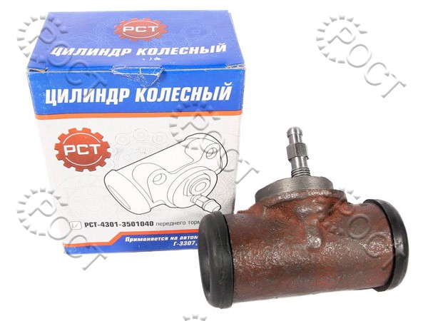 Цилиндр рабочий тормозной Г-3307, 4301 передний (d=35) "РСТ"