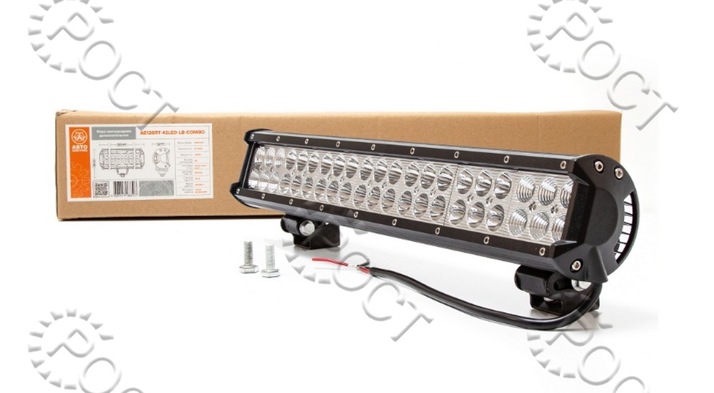 Фара светодиодная дополнительная (42 LED) комбинированный свет направленный/рассеянный (балка 505*62*85) крепление по бокам (126Вт, 12/24В)