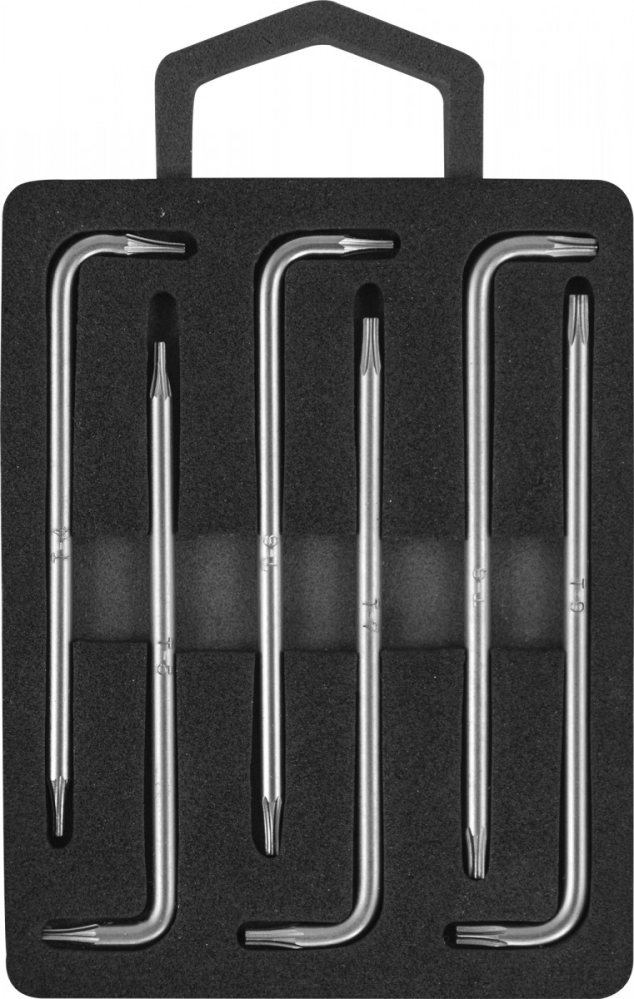 Набор ключей L-образн. TORX  ( 6 предметов) (Т4-Т9) с центрированным штифтом JONNESWAY (H09MT06S)