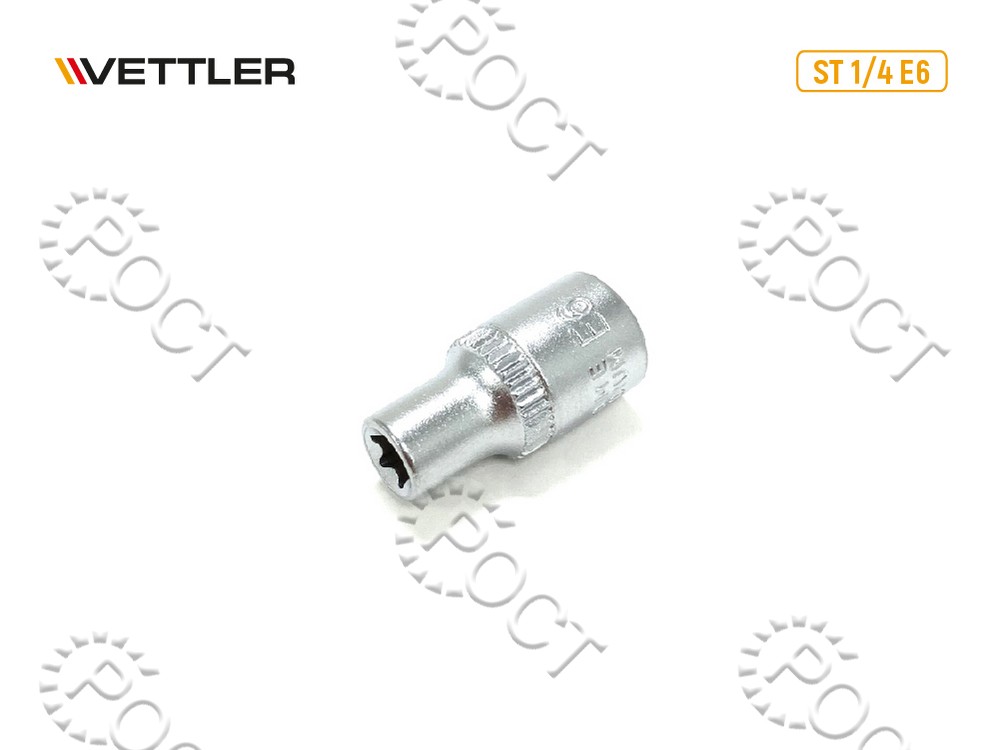 Головка торцевая TORX 1/4" E6 VETTLER