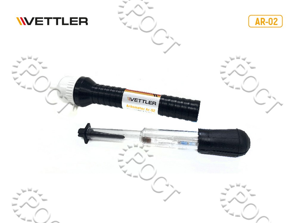 Ареометр для электролита и тосола в пласт.тубе VETTLER AR-02