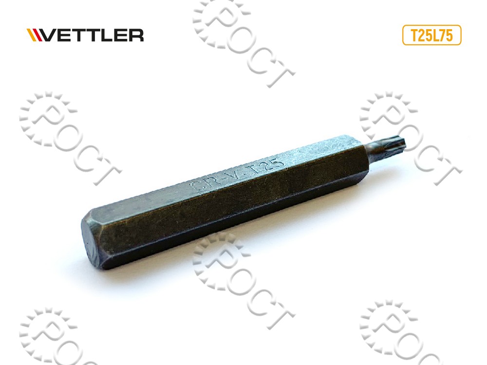 Бита вставка TORX T25 3/8" 75мм VETTLER