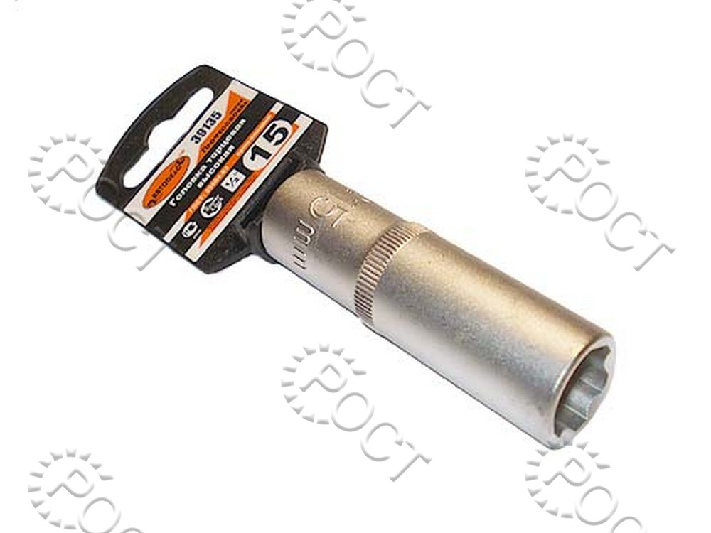 Головка торцевая *15мм (1/2") высокая АвтоDело "Professional" (39135)