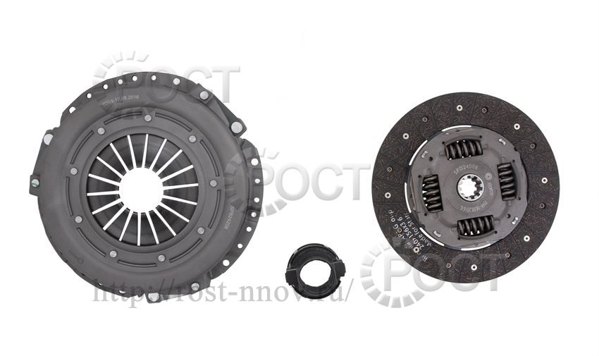 Сцепление дв. Cummins 2.8 Г-3302 Бизнес  (240мм, до 149 л.с) накладка Органик (A21R22-1601620, 3000950503)