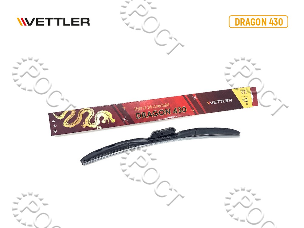 Щетка стеклоочистителя  430 мм/17" гибридная VETTLER DRAGON