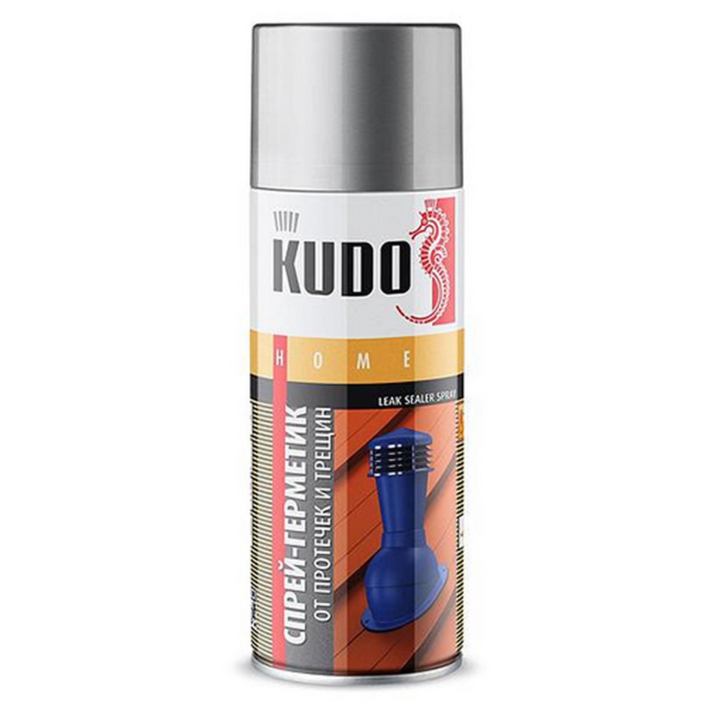 Герметик от протечек и трещин KUDO серый (520мл) аэрозоль (KU-H301)
