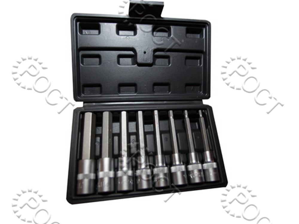 Набор головок HEX 1/2" с вставками 6-гранных (8 предм. 5-17 мм) АвтоDело (39400)