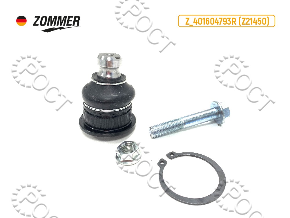 Шаровая опора Lada Largus, Renault Logan, Megane 2, Sandero до 2013 круговая проточка (Z21450) (19234)