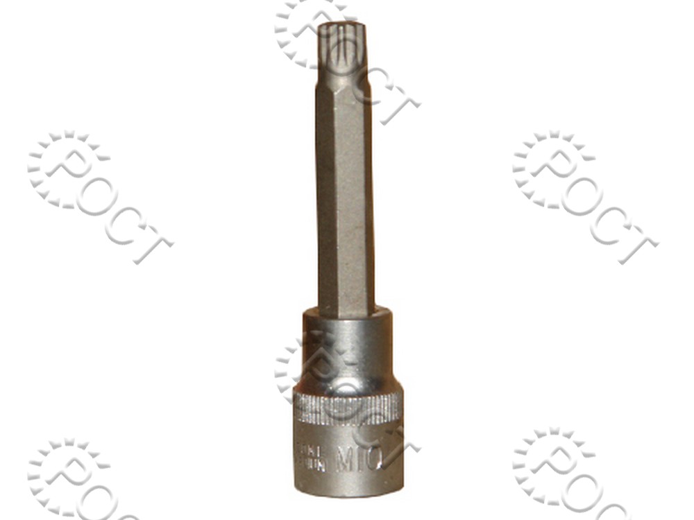 Головка торцевая  SPLINE М10 (1/2") 100 мм со вставкой АвтоDело (39610)