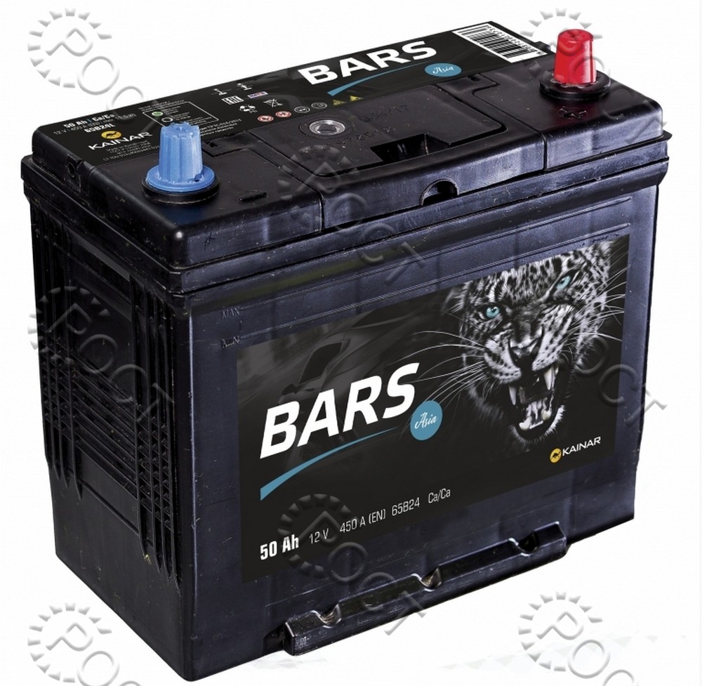 Аккумулятор  50 "BARS Asia" обратная полярность (237*134*205/226) пусковой ток 450А (65В24)