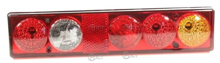 Фонарь задний Г-3302 UNIVERSAL Тюнинг н/о круглые б/л  ТехАвтоСвет