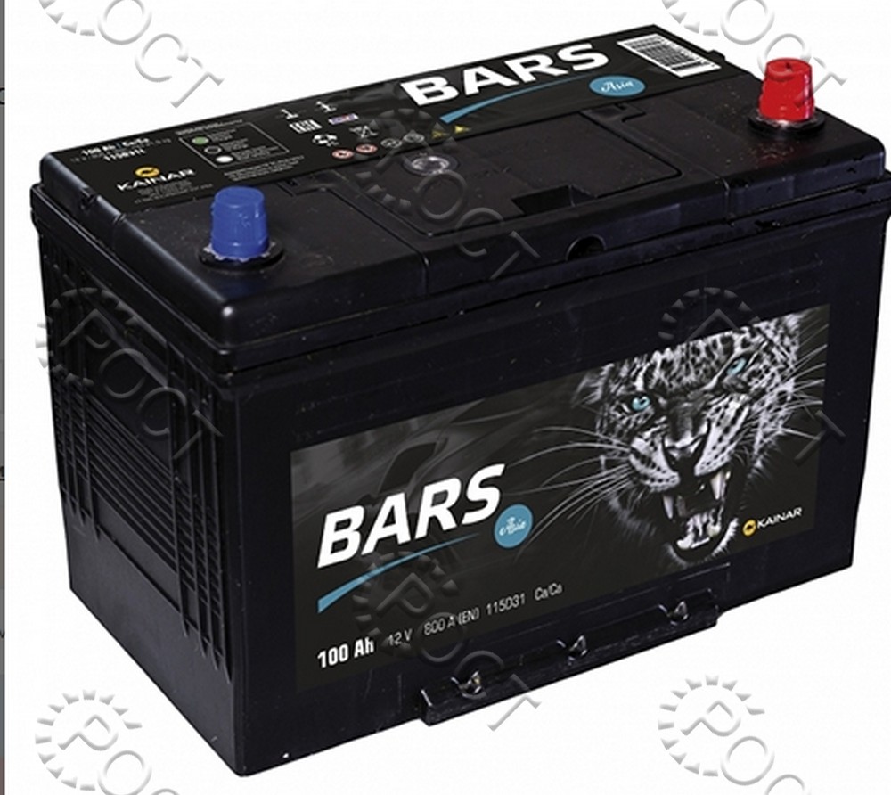 Аккумулятор 100 "BARS Asia" обратная полярность (303*175*207/227) пусковой ток 800А (115D31)