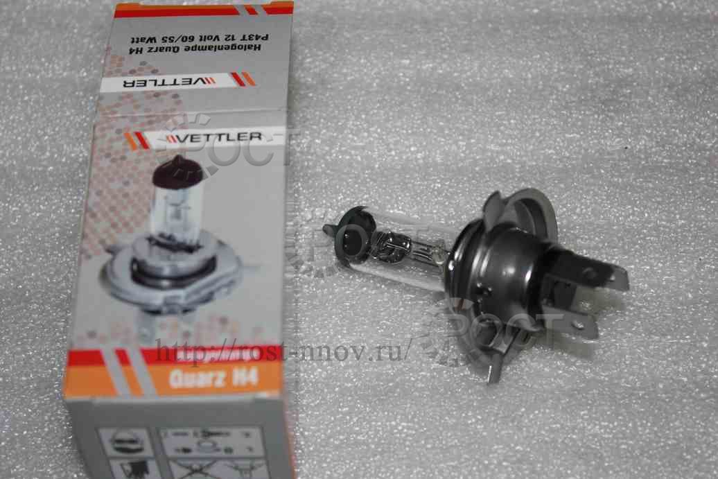 Лампа галогеновая H4 12V  60/55W Quarz(17119)