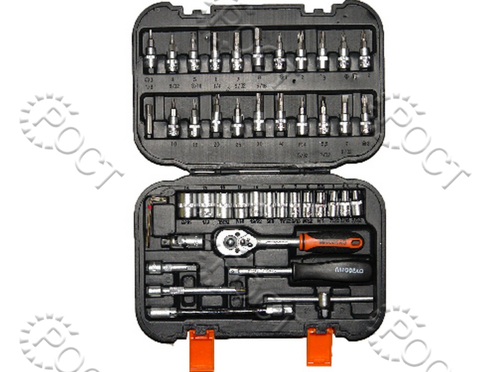 Набор головок торц. и вставок  1/4" (46 пред.) АвтоDело (39946)