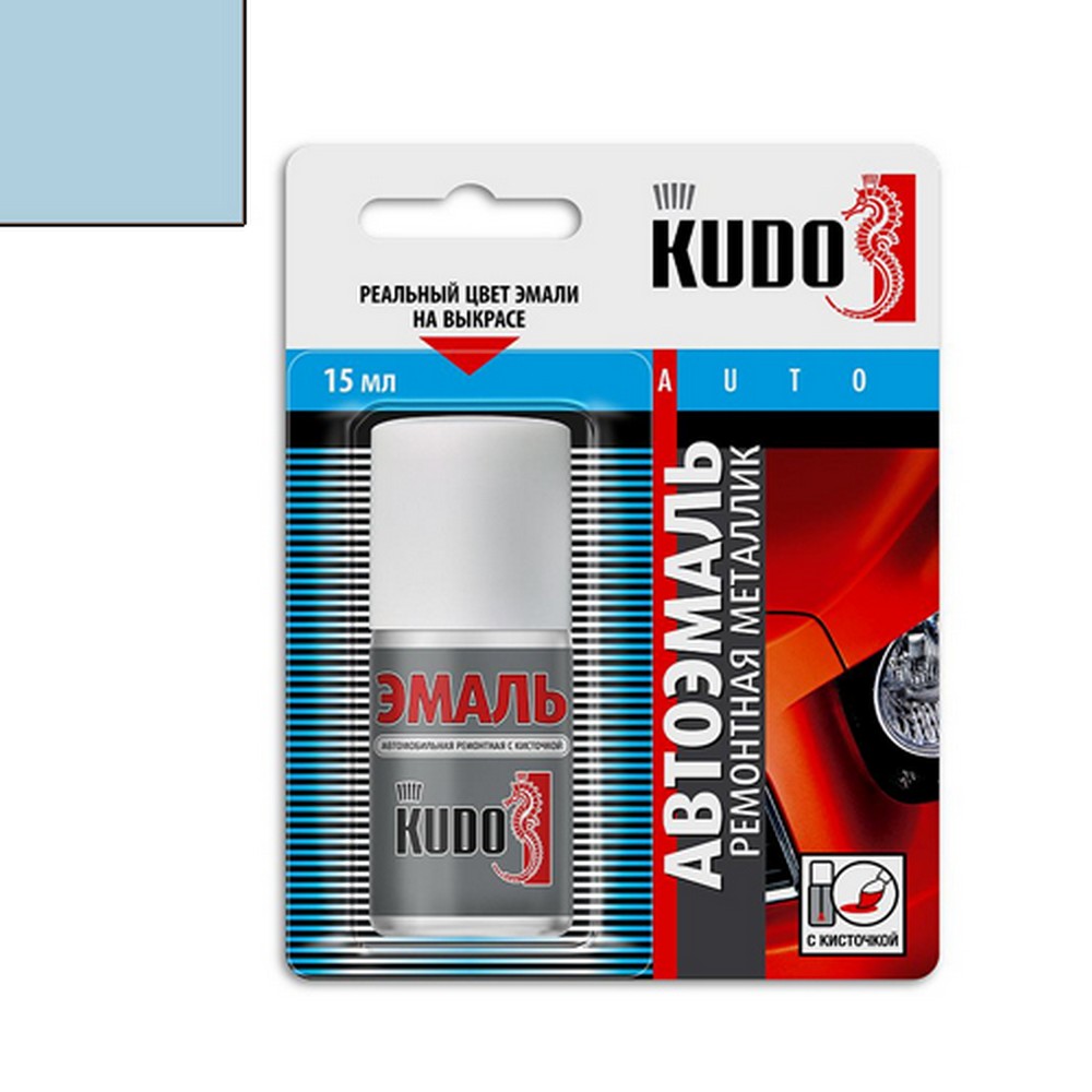 Краска-кисточка KUDO (413) ледяной (металлик) (KU-70413)