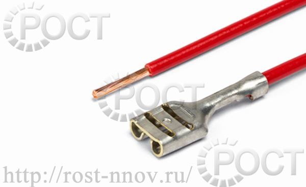Контакт гнездовой серии 6.3 обжатый с проводом (мин. уп-ка 10шт.) CARGEN