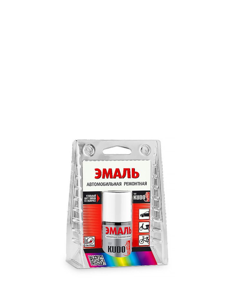 Краска-кисточка KUDO для ванн, белая