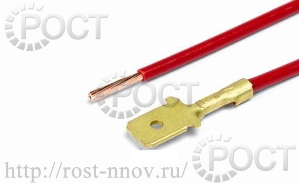 Контакт штыревой серии 6.3 обжатый с проводом (мин. уп-ка 10шт.) CARGEN