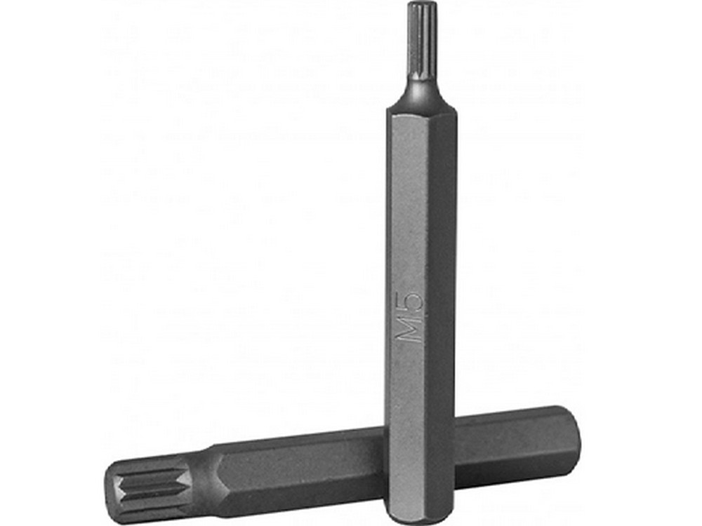 Бита SPLINE М12 (шестигр. 10мм, длина 75мм) сталь S2 JONNESWAY (D10M75M12A)