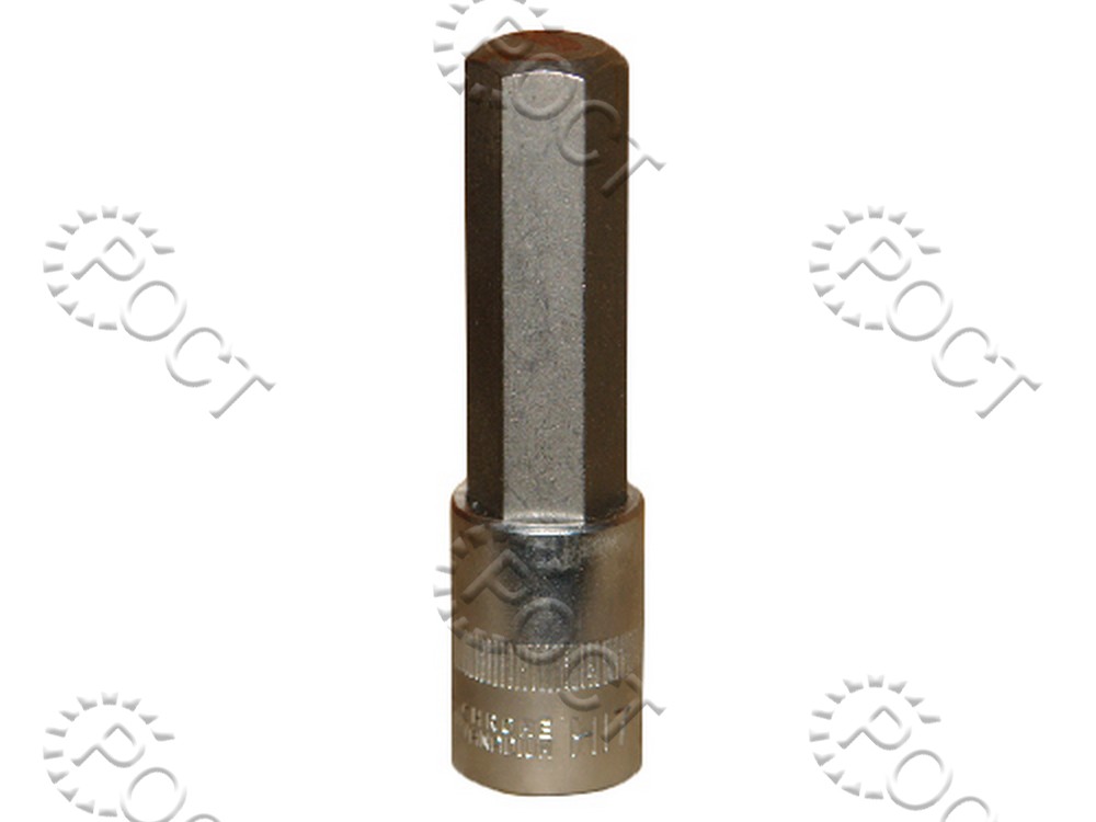 Головка торцевая  HEX 17 мм (1/2") 100 мм со вставкой АвтоDело (39397)