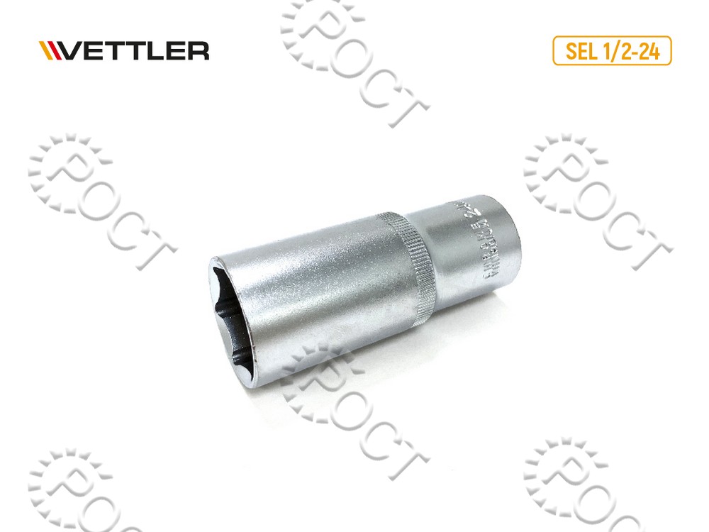 Головка торцевая шестигранная удлиненная 1/2" 24 мм VETTLER