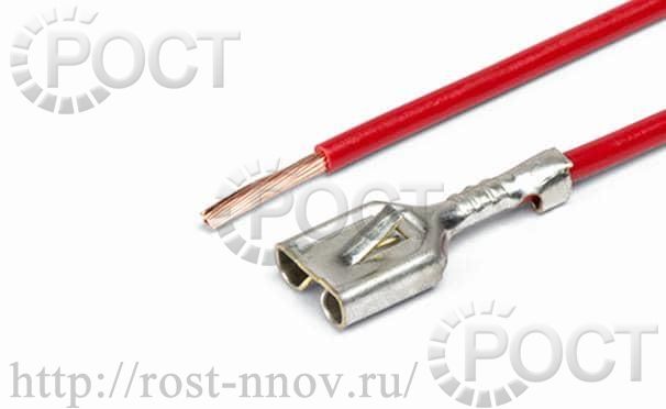Контакт гнездовой серии 6.3 (с фиксацией) обжатый проводом (мин. уп-ка 10шт.) CARGEN