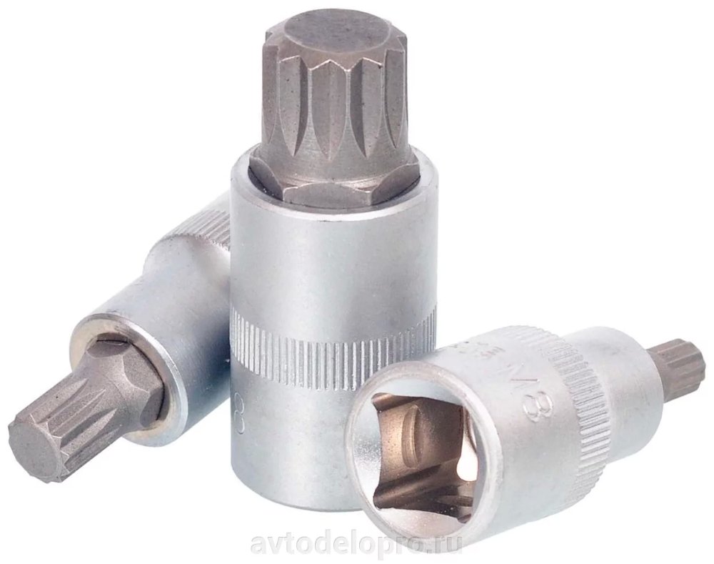 Головка торцевая  HEX 10 мм (1/2")  55 мм со вставкой АвтоDело (39290)