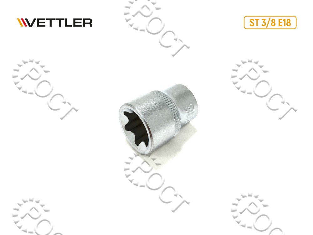Головка торцевая TORX 3/8" E18 VETTLER