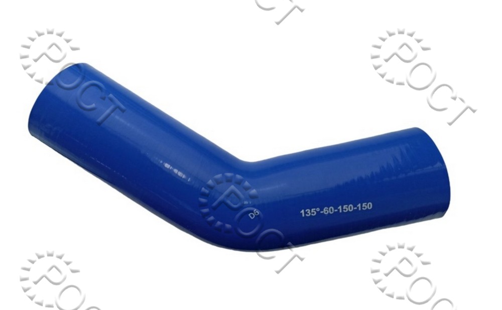 Патрубок силикон угловой 135°,d60,L150x150, 4 нити, стенка 5 мм