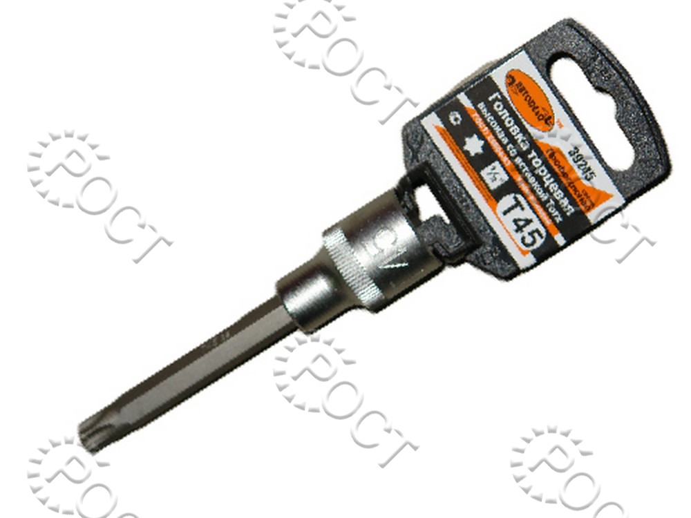 Головка торцевая  TORX Т45 (1/2") 100 мм со вставкой АвтоDело "Professional"