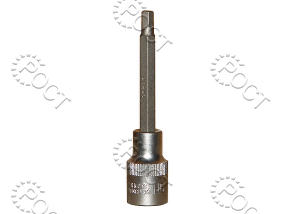 Головка торцевая  HEX  6 мм (1/2") 100 мм со вставкой АвтоDело (39386)