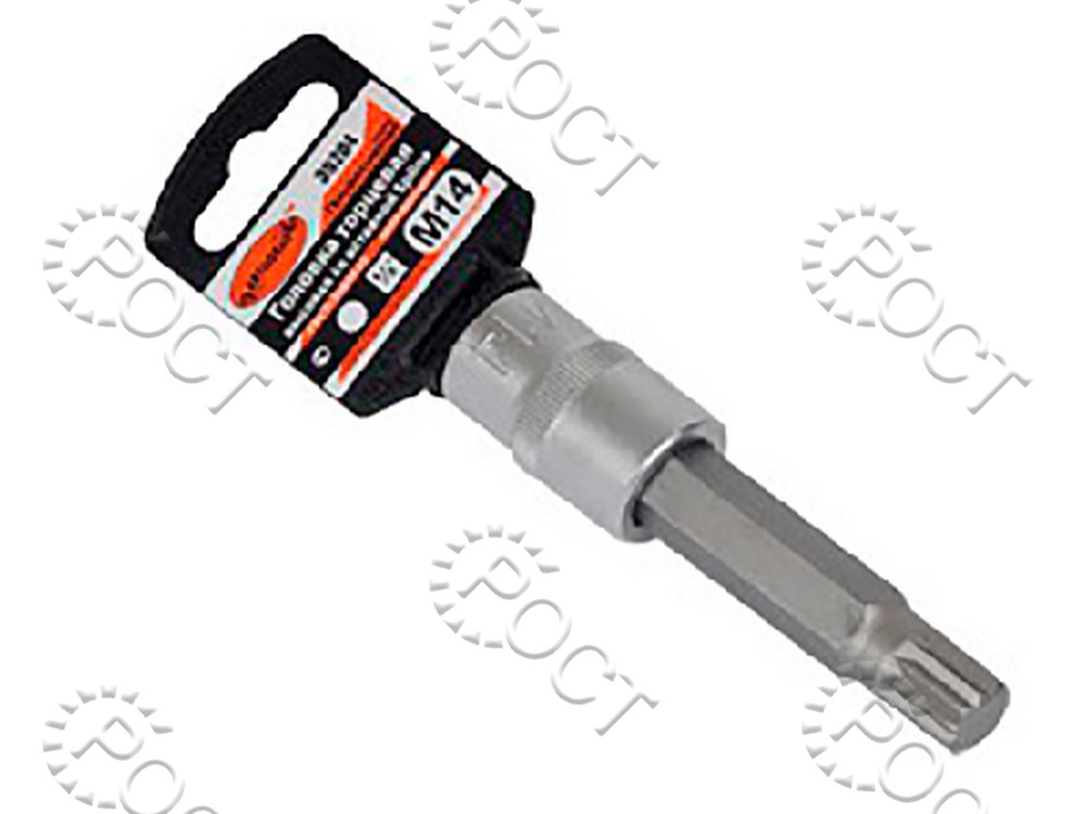 Головка торцевая  SPLINE М 8 (1/2") 100 мм со вставкой АвтоDело "Professional"