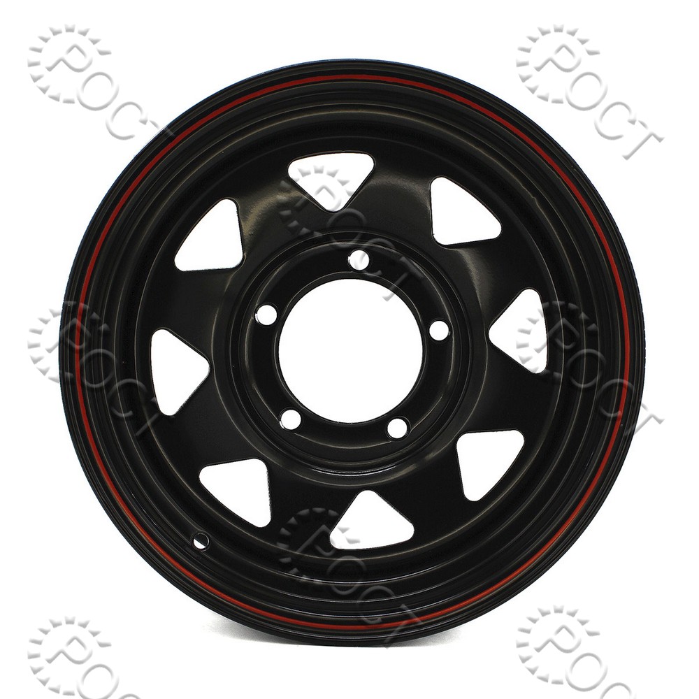 Диск колеса УАЗ (R16) стальной 16x8 5x139.7 CB110 ET-40 черный