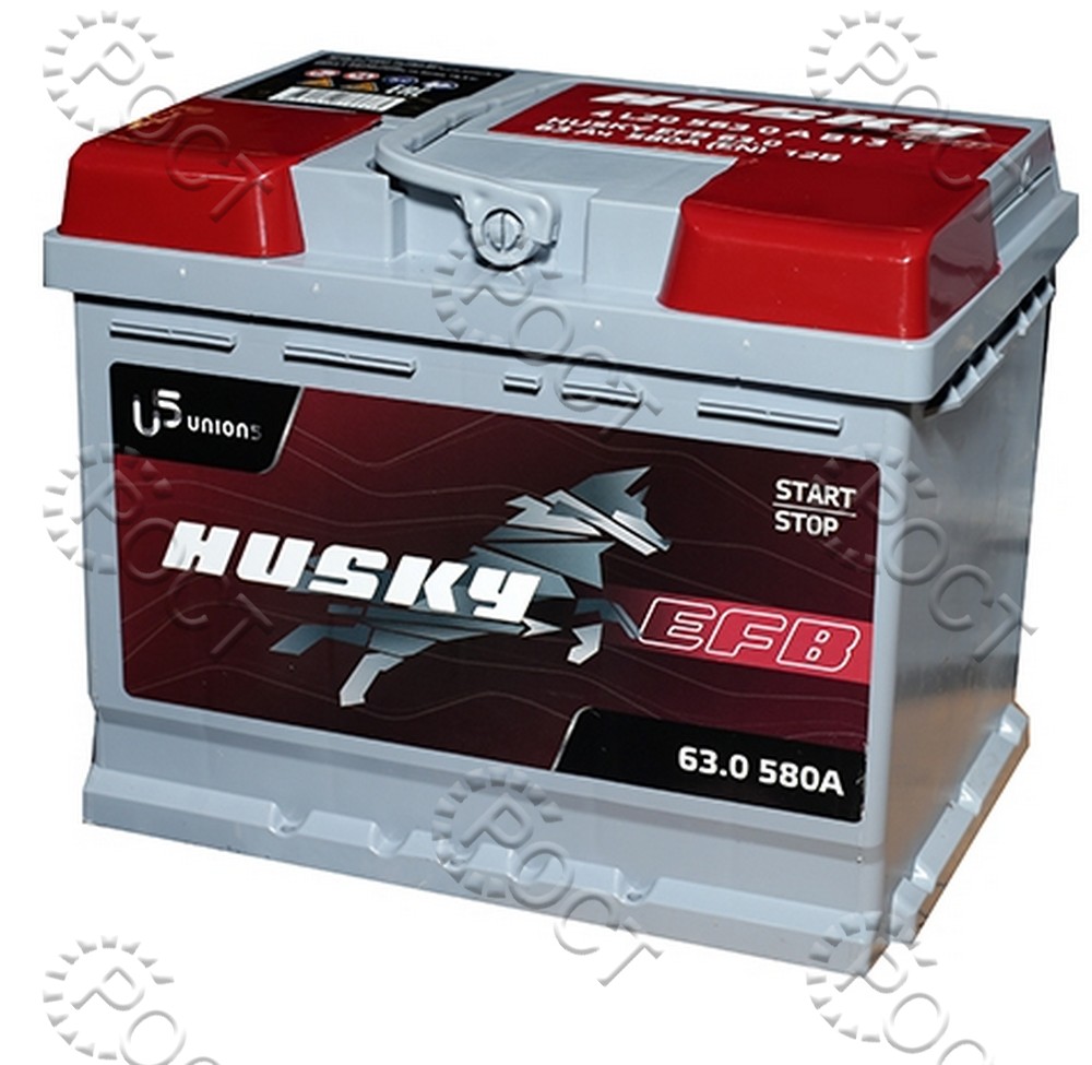 Аккумулятор  63 HUSKY EFB обратная полярность (242*175*190) пусковой ток 580А