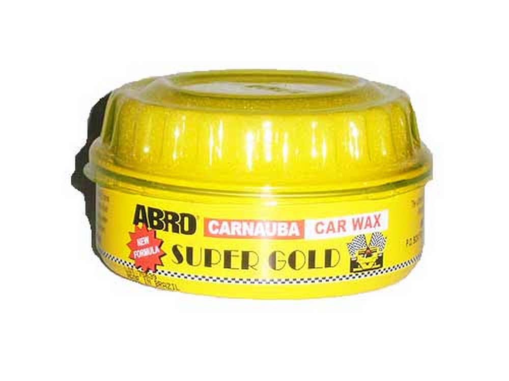 Полироль кузова "SUPER GOLD" воск тефлоновый с карнаубой "ABRO" (280гр)